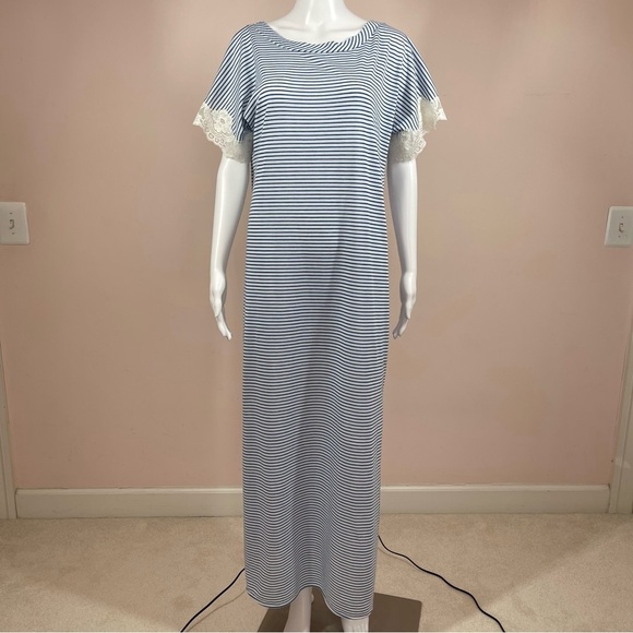 Lily of France Vintage 70’s/80’s Women’s Stripe Nightgown Dress size Small - Picture 1 of 15